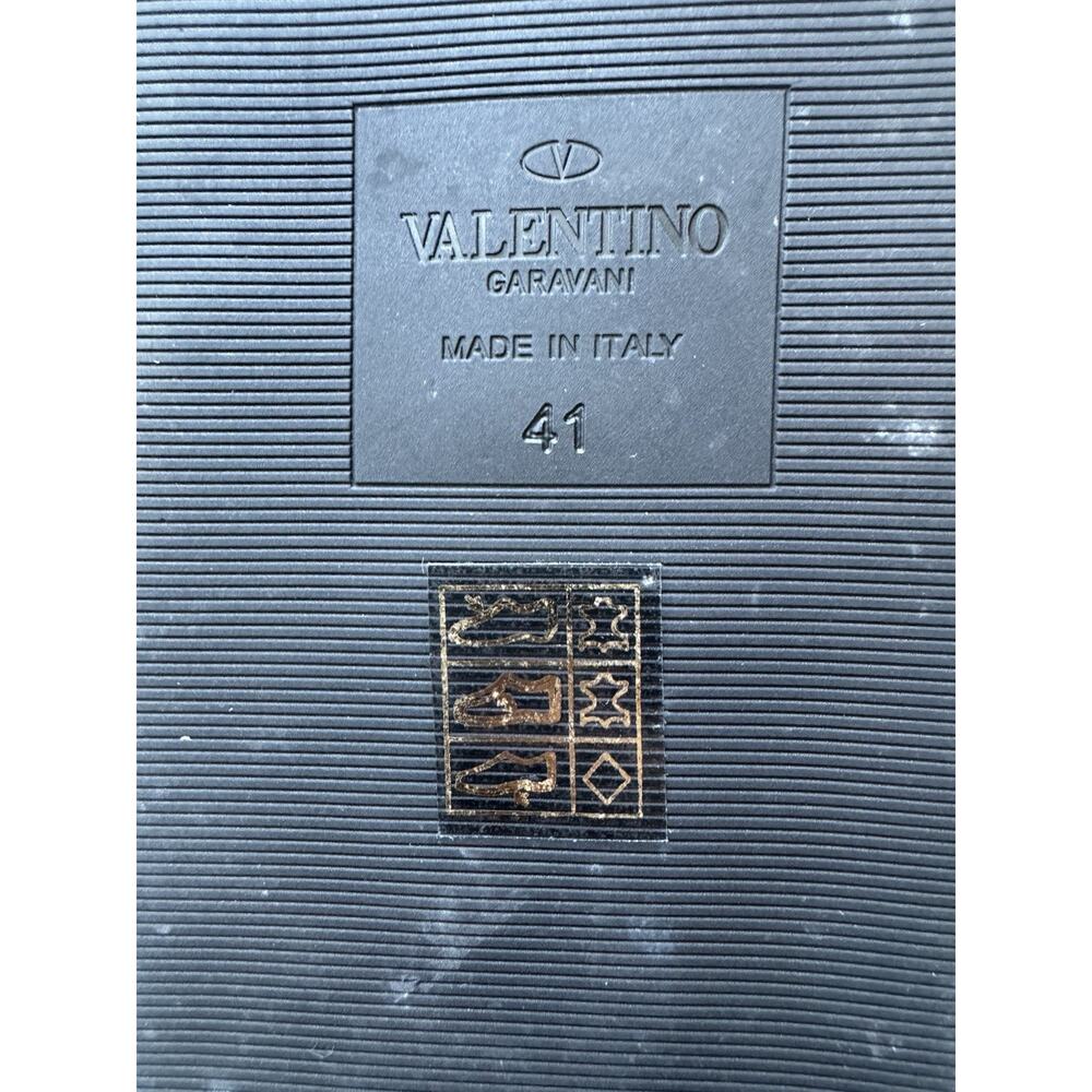Valentino Dusty Black Leather VLogo Signature Platform Slides Size 41 Us 10.5 - Picture 5 of 15
